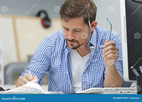 busy man  office stock photo image  successful
