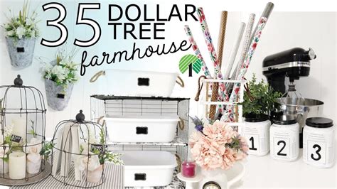 35 Farmhouse Dollar Tree Diy Crafts Pretty And Easy Ideas Youtube