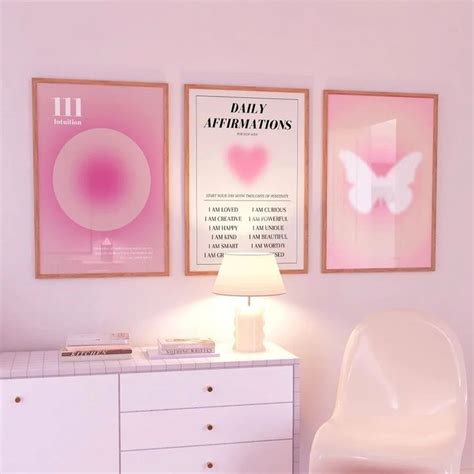 Pin By Cecilia Haley On Room Decor In 2024 Pink Aura Wall Art Canvas