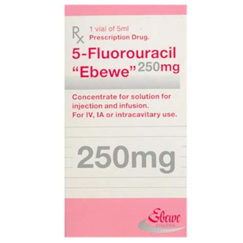 5 Fluorouracil Ebewe 500mg 10ml điều trị giảm nhẹ nhiều loại ung thư