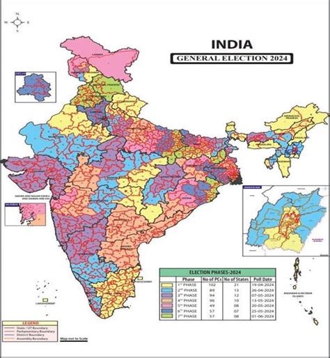 GENERAL ELECTIONS TO LOK SABHA 2024 | iiQ8 ELECTION 2024 IN MAPS TABLES ...