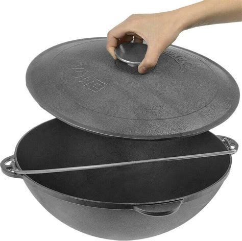 Buy Kazan Mangal Uzbek L Cast Iron Pot Plov Pilaf Making Cookware