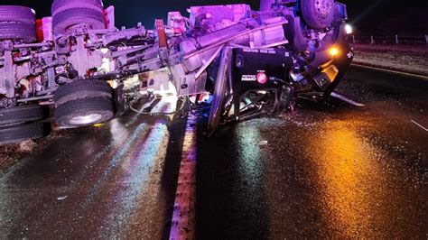 Driver Seriously Injured In Early Morning Crash Involving Semi Hauling