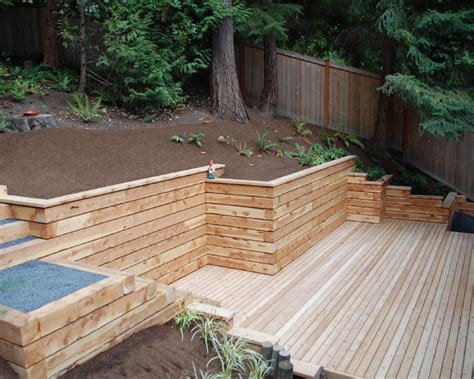 Wood retaining wall design ideas | Hawk Haven