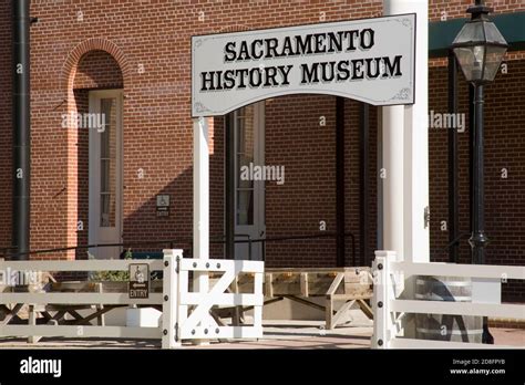 Sacramento History Museum In Old Town Sacramento California Usa Stock