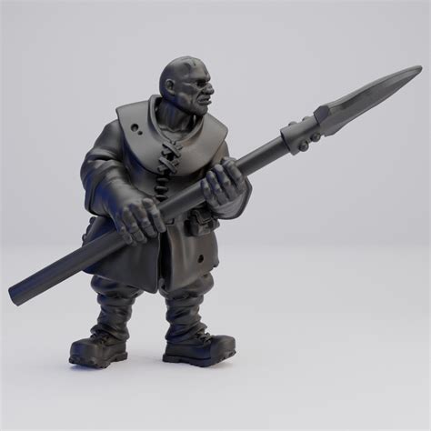 Hot Goblin レンジャーと槍D ミニチュア ホットゴブリン 斥候 槍術