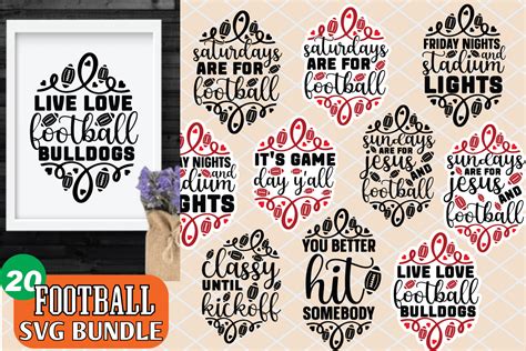 Football Svg Bundle Bundle Creative Fabrica