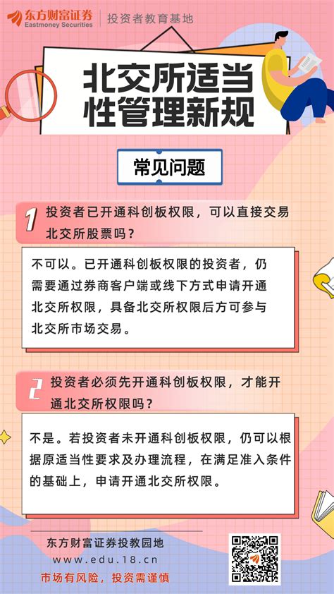 投教作品展播 北交所适当性管理新规（二）财富号东方财富网