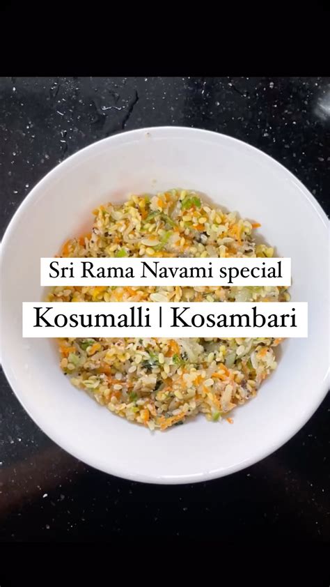 kosambari recipe  english