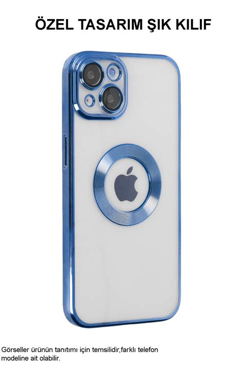 Caseart Apple Iphone Kapak Yanlar Renkli Lens Korumal Logo