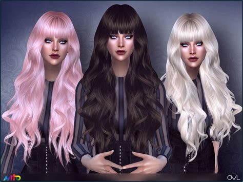 Sims 4 Long Hair With Bangs Images Longhairpics