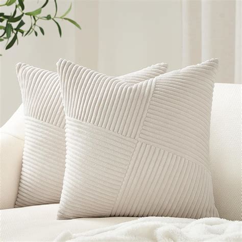 Amazon Topfinel X Inches Pillow Covers Set Of Cream White