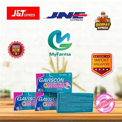 Jual Gaviscon Double Action Tablets Obat Maag Shopee Indonesia