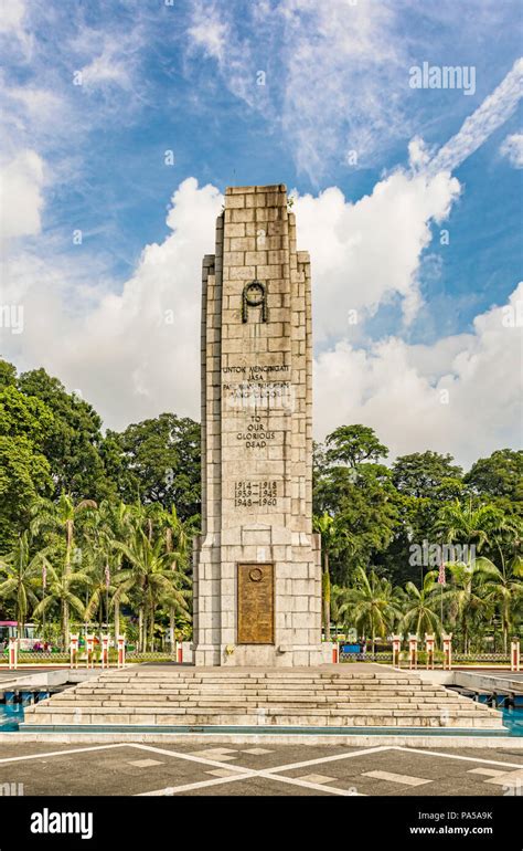 Kuala Lumpur Malaysia Dec 14 2017 The Cenotaph Near The National