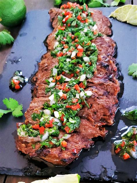 Marinated Skirt Steak With Chimichurri Sauce Bacon Vodka