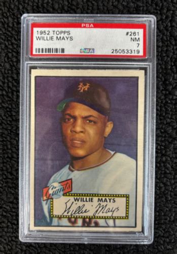 Topps Baseball Willie Mays Rookie Rc Nm Psa Vintage Ebay