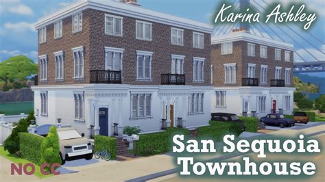 San Sequoia Townhouse No Cc Sims Growing Together Speed Build