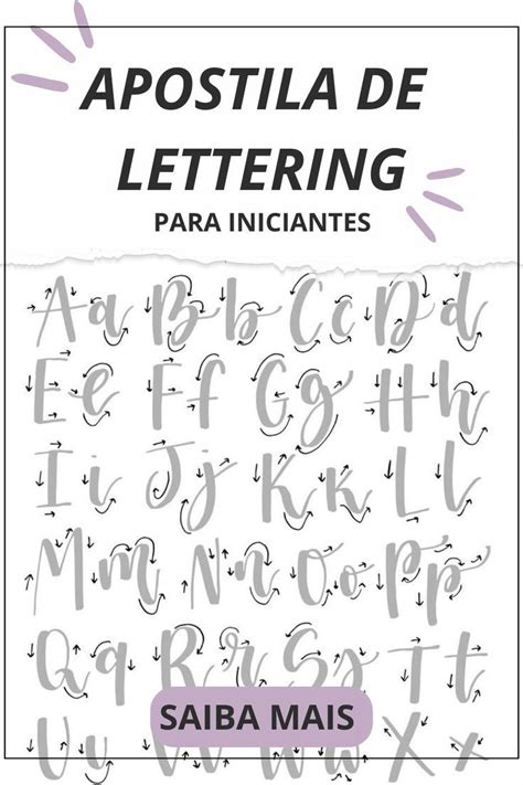 Apostila De Lettering Para Treinar E Imprimir Lettering Lettering