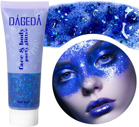 Dageda Body Glitter Gel Face Glitters Body Gel Sequins Shimmer Liquid Eyeshadow