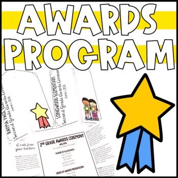 Editable Award Ceremony Program Template by Briana Beverly | TpT