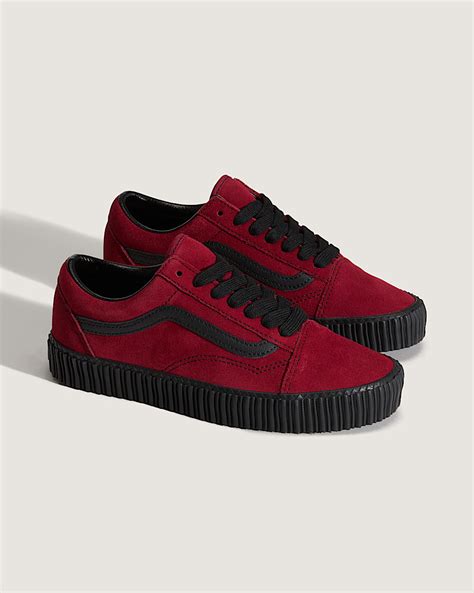skool creeper shoe en bordeaux red vans ca