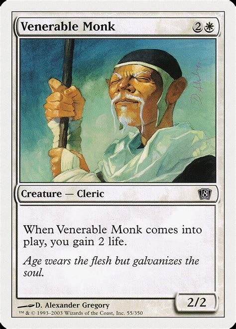 Venerable Monk · Eighth Edition 8ed 55 · Scryfall Magic The