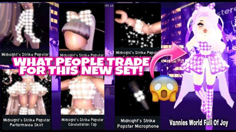 😱 What People Trade For The Midnight Strike Popstar Set In Royale High Vannies Workd Full Of