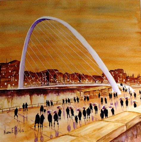 Millennium Bridge watercolour | Millennium bridge, King art, Millennium