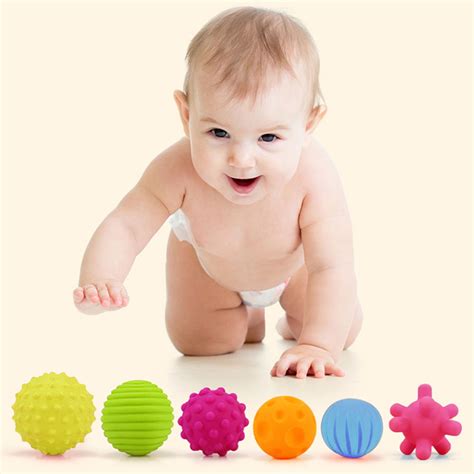 Cheersus 6pcs Sensory Balls For Baby Massage Stress Relief Textured