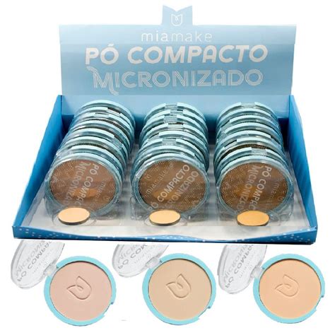 Box Po Compacto Micronizado Cores Claras Mia Make Atacado Revenda