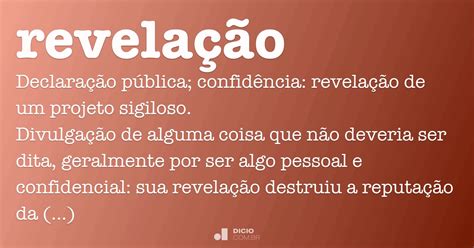 O Que Significa Revelação