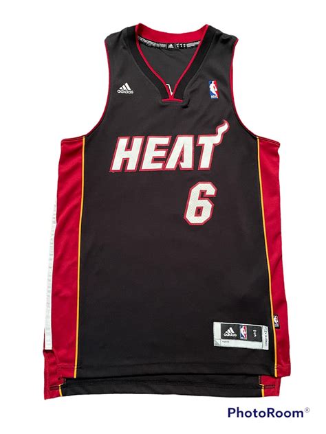 Adidas 2012 Miami Heat NBA Swingman Lebron James #6 Jersey Small S ...