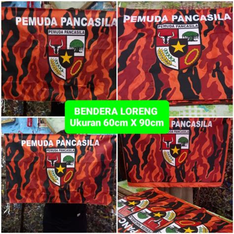 Jual Bendera Pemuda Pancasila Loreng Uk Cm X Cm Indonesia Shopee