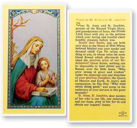 Prayers to Saint Anne - Patron Saint of Mothers and Housekeepers