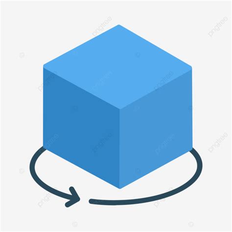 ícone Plano Do Cubo 3d Vetor PNG 3d Caixa Cubo Imagem PNG e Vetor