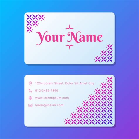 Feminine Business Card Corporate Design 236166 Vector Art At Vecteezy