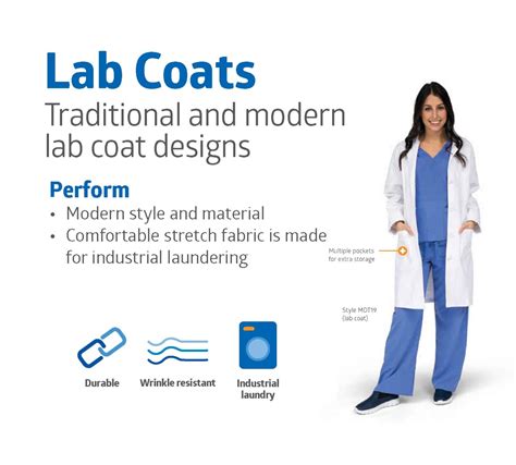 Medline Unisex Consultation Lab Coat Shop All