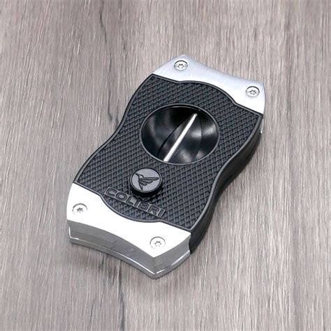 Colibri V Cut Diamond Cigar Cutter Black And Chrome