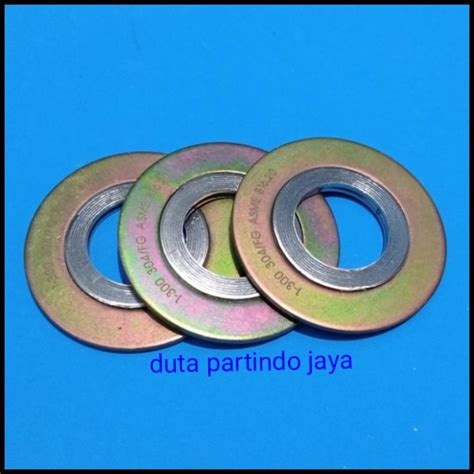 Jual Spiral Wound Gasket Swg Besi Ansi 300 4 Inch Dn 100 Carbon Steel