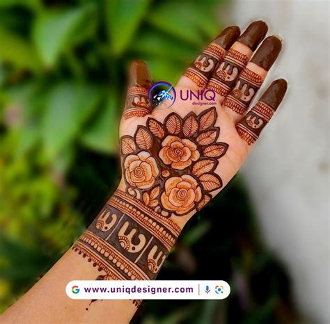 Uniqdesigner Engagement Mehndi Designs Front Mehndi Design