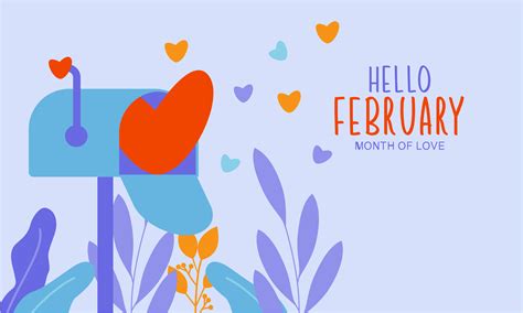 February month of love background 35929849 Vector Art at Vecteezy