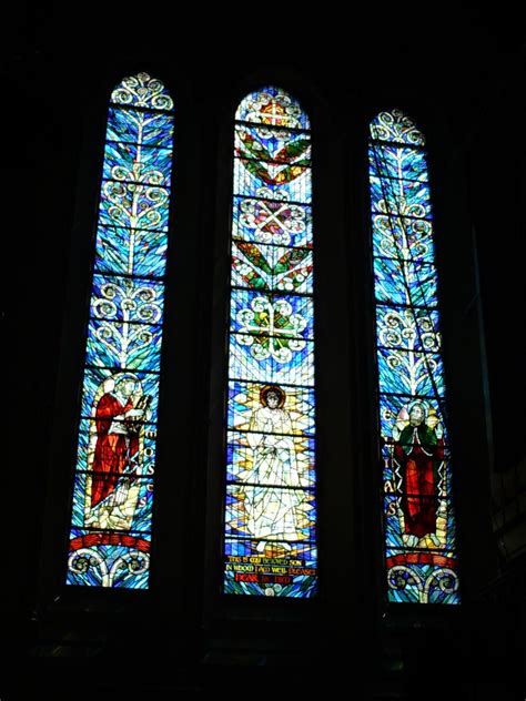 Stained Glass In The Christchurch Cathedral New Zealand Flickr