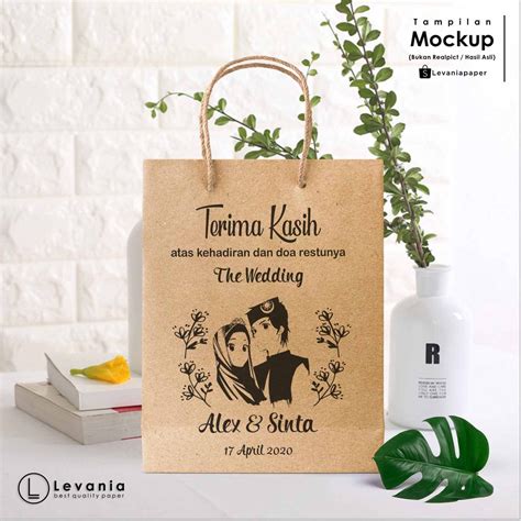 Jual Paperbag Custom Levania Paper Bag Coklat Paperbag Murah Tas