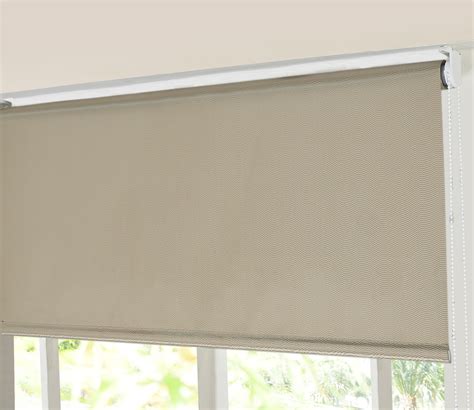 Buy Jacquard Corded Polyester Blackout Roller Blind For Window Beige