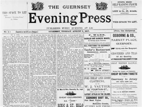 The British Newspaper Archive Blog Guernsey Evening Press British