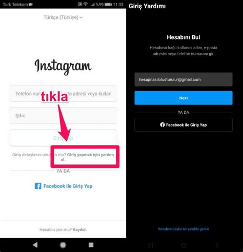 İnstagram Şifremi Unuttum İnstagram Şifre Yenileme