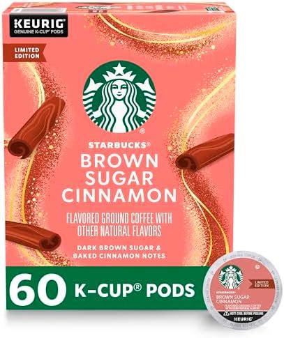 Amazon Starbucks K Cup Coffee Pods Brown Sugar Cinnamon Naturally