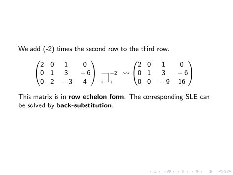 Lesson 9 Gaussian Elimination Ppt