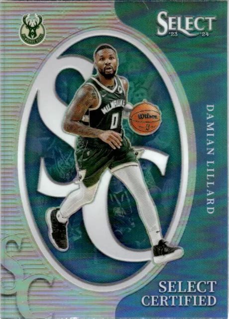 Panini Select Argent Certifi Dollars Damian Lillard