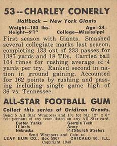 Pin On 1948 Football Cards